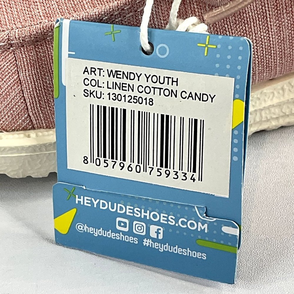 Heydude Shoes Girls Y2-L3 Pink Little-Big Kid Wendy Youth Slip on Sneaker $49 Ne - Picture 8 of 9